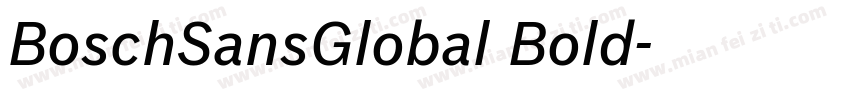 BoschSansGlobal Bold字体转换